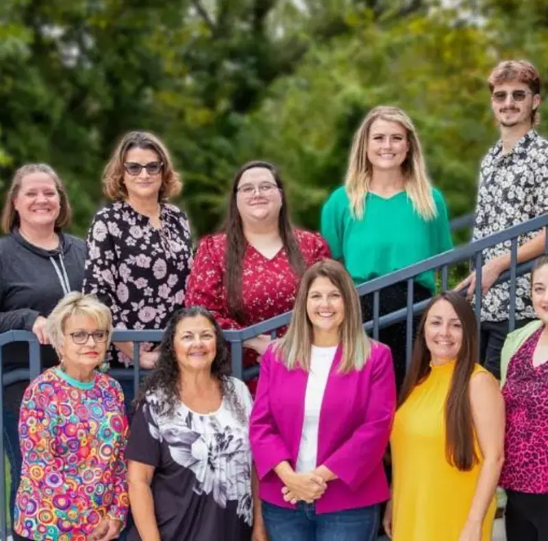 group photo of Youth Services of Creek County team