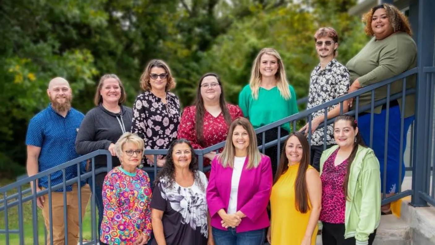 group photo of Youth Services of Creek County team